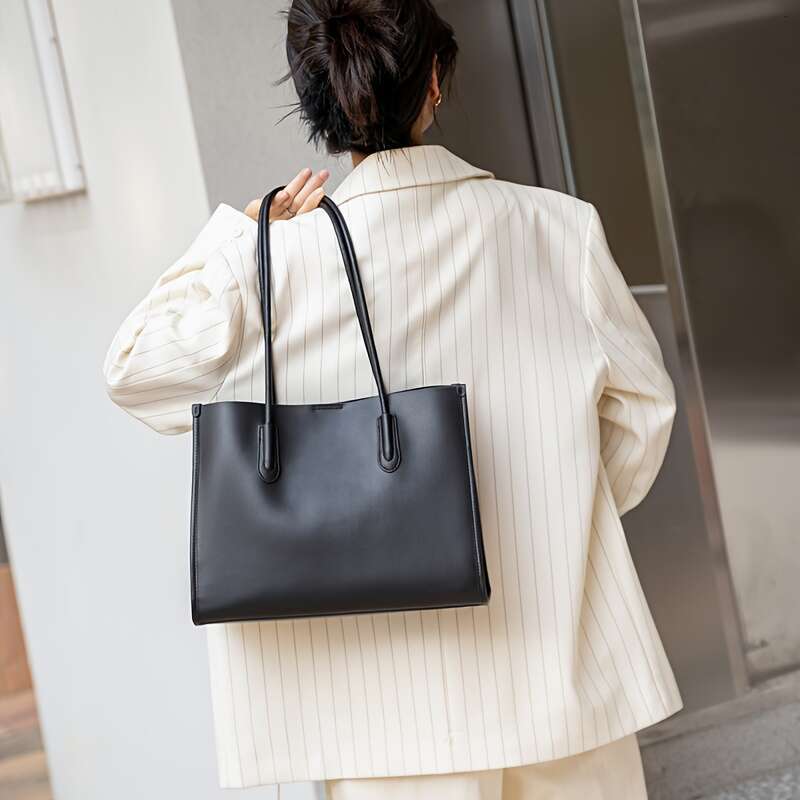 Women Genuine Tote Large Capacity Tablet Friendly Work With Zipper Closure, Soft Durable Nappa Leather Polyester Lining, Beige/Brown/Black Elegant And