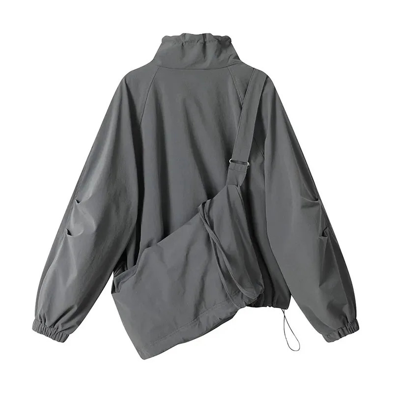 Female Fitting Casual Time American Style Assault Jackets Womens Spring Autumn Hooded Zipper Workwear Windbreaker Coat 251013