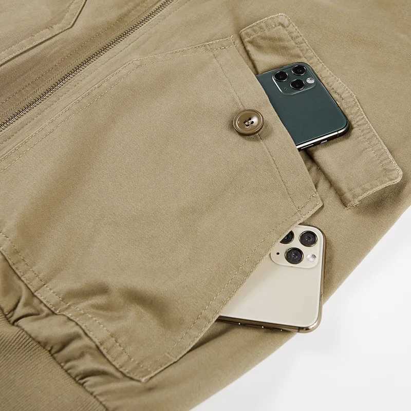 New Fashion Men Multipockets Tooling Jackets Male Autumn Baseball Jackets Quality Man Military Cargo Coats Bomber Jackets 5XL J251017