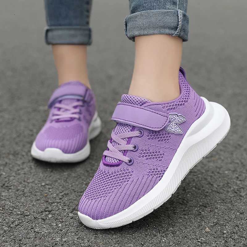 Kids Shoes Girls Casual Shoes Light Mesh Sport Soft Soled Outdoor Children Autumn Tenis Cute Cartoon Female Running SneakersT251017