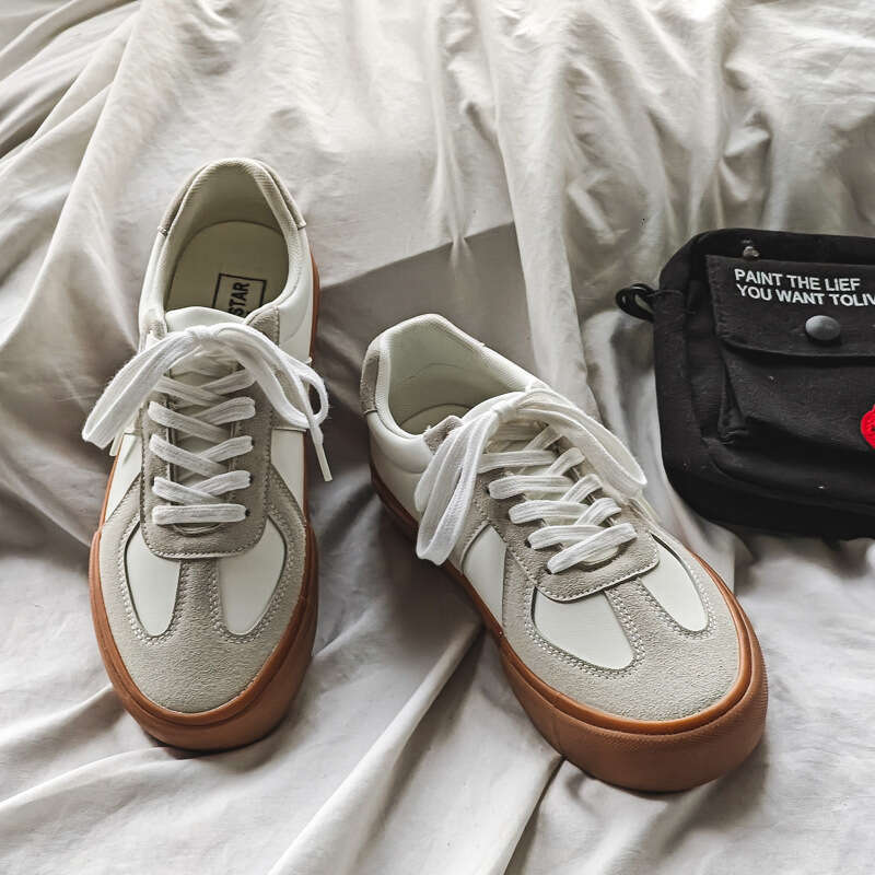 new Douchuan Spring New Super Fiber Couple's Training Canvas Trendy Casual Sneakers Men's Shoes