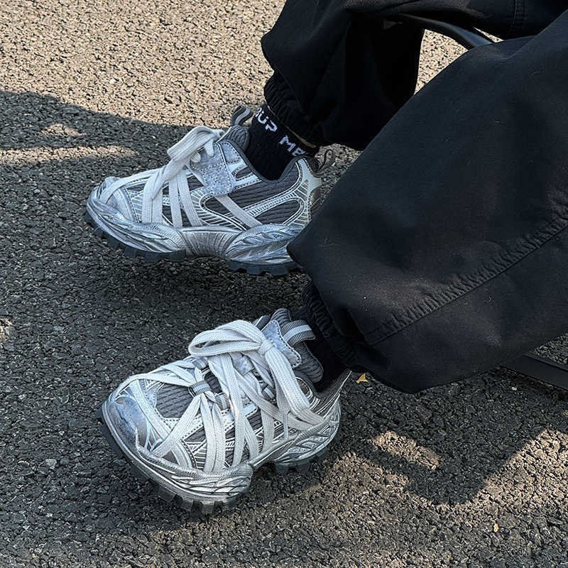 Childrens Sports Shoes 2025 Autumn New Kids Shoes Dirty Shoes Boys Shoes Mesh Casual Breathable Girls Dad Shoes W251017