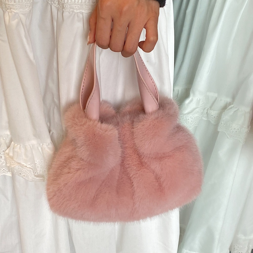 Stylish Fall-Winter Faux Fur Crossbody for Her Soft Material, Trendy Shape, Versatile Carry Options
