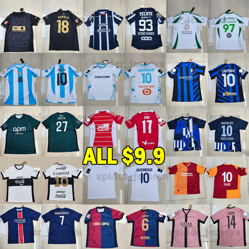 Hertha Berliner Monaco Soccer Jerseys Clearance sale iNter MILANjersey Special offer Valencia Saudi Arabia barce Club Olimpia Galatasaray OM 125th Football Shirt
