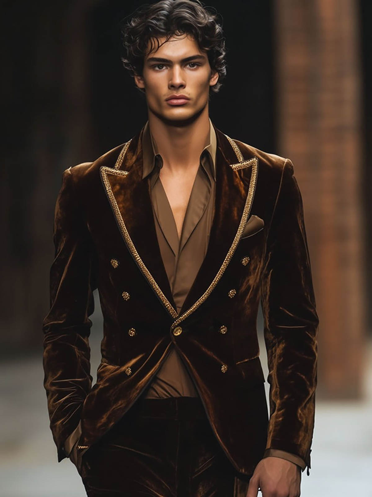 Modern Velvet Man Tuxedos Beaded 2 Pcs Jacket Pants Men Suit Stylish Peaked Lapel Evening Wedding Grooms Coat Customized