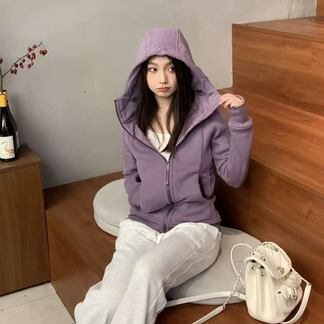 LULU high-quality clothing, we have slim-fit, loose-fit, half-zip hood and stand-up collar hoodless sweatshirts