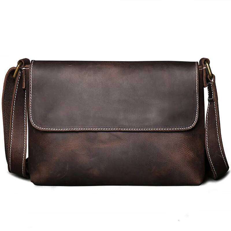 Hot Selling Men's Shoulder Genuine Leather Small Crossbody Cowhide Bag For Man High Quality Men Satchel Bags Designer Bags