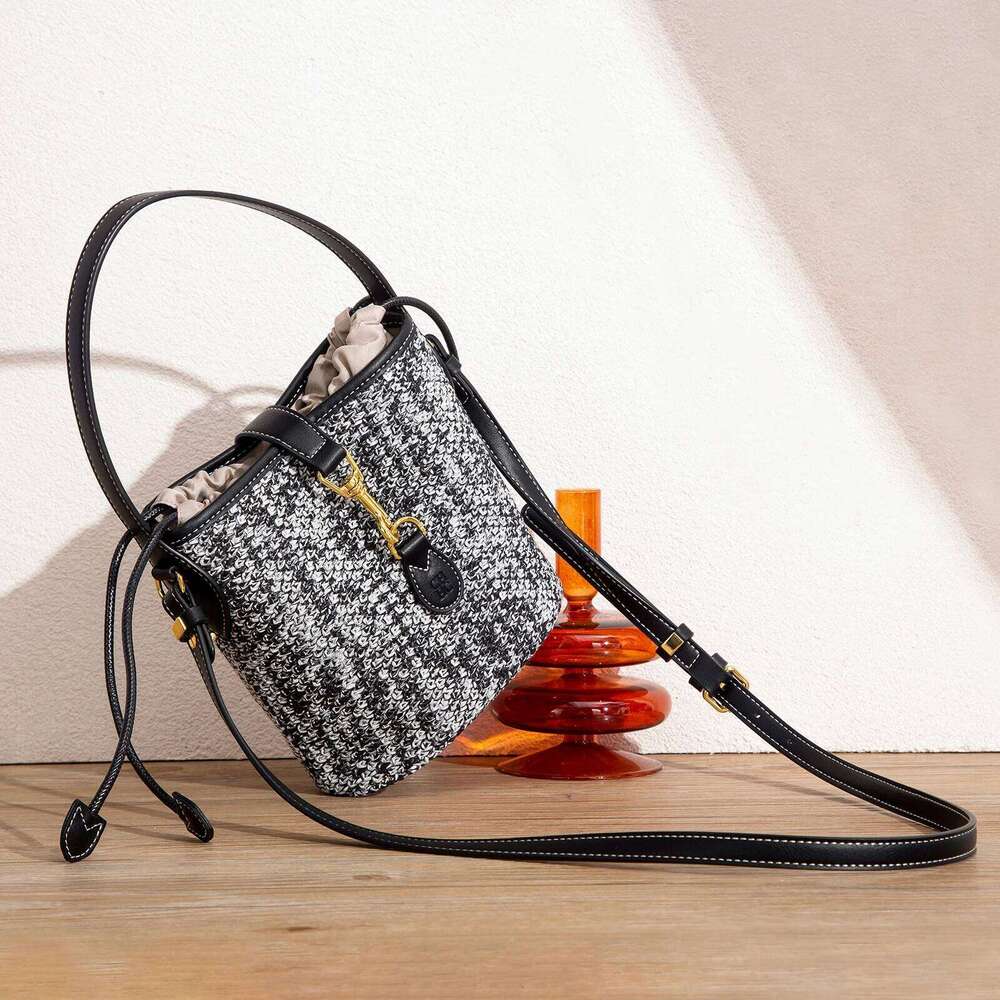 CH Summer New PP Grass Woven Handbag Holiday Phone Women's Shoulder Bag
