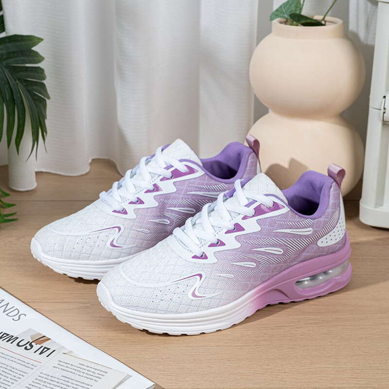 slides designer women Spring Summer Mesh Outdoor Breathable Casual Student Sports Women Air Cushion Running Jogging Shoes Plus Size