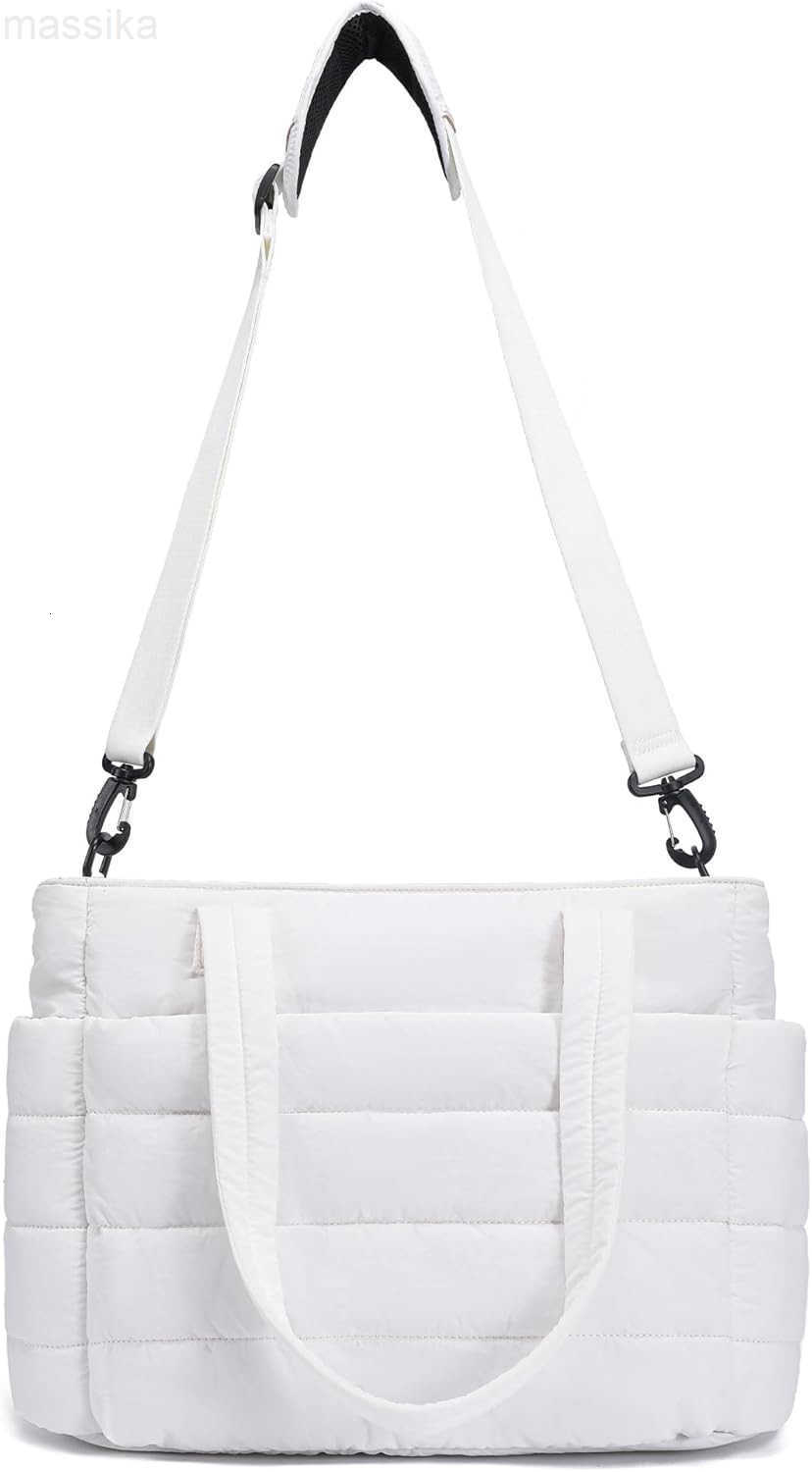 Puffy Tote Bag for Women Quilted Work Bag Nurse Bags Womens Handbags for Travel M251017