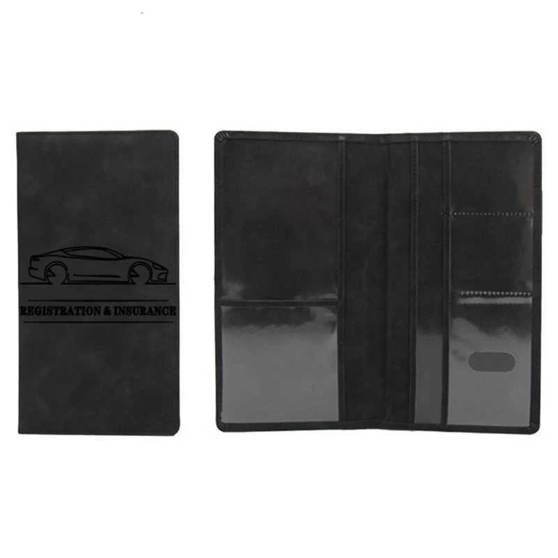 Car Registration Insurance Holder Driving License Cover Leather Auto Documents Drivers License Storage Bag Credit Card HolderW251017