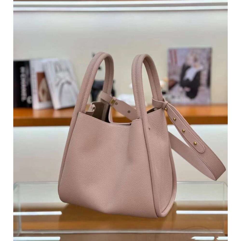 Same Style Bucket Vegetable Basket Top Layer Cowhide 25 New Large Capacity Single Shoulder Crossbody Handbag Women's Bag