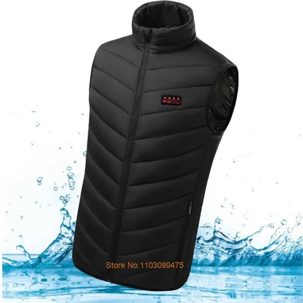 221 Areas Self Heating Vest USB Rechargeable Heated Jacket Winter Men Women Thermal Underwear Heating Vest Hiking Skiing Coat H251017