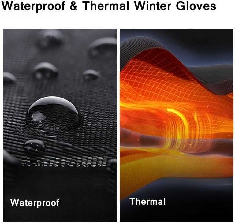 Winter Ski Snow Gloves for Men Women Youth Touchscreen Waterproof Windproof Cold Weather Hand Warming Work Gloves Z251017