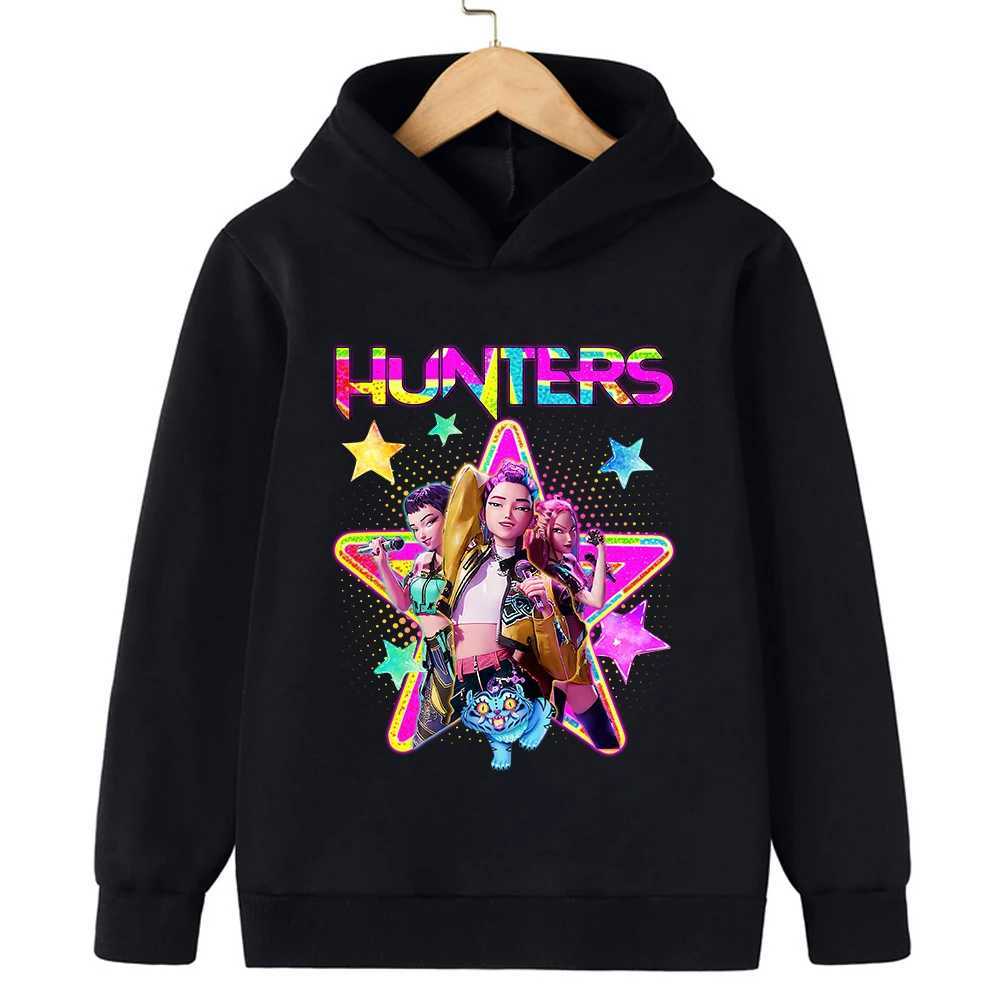 KPop Devil Hunter Korean Wave Girls Clothes Boys Hoodies Warm Kids Trendy Fashionable and Casual Autumn and Winter Sweaters C251017