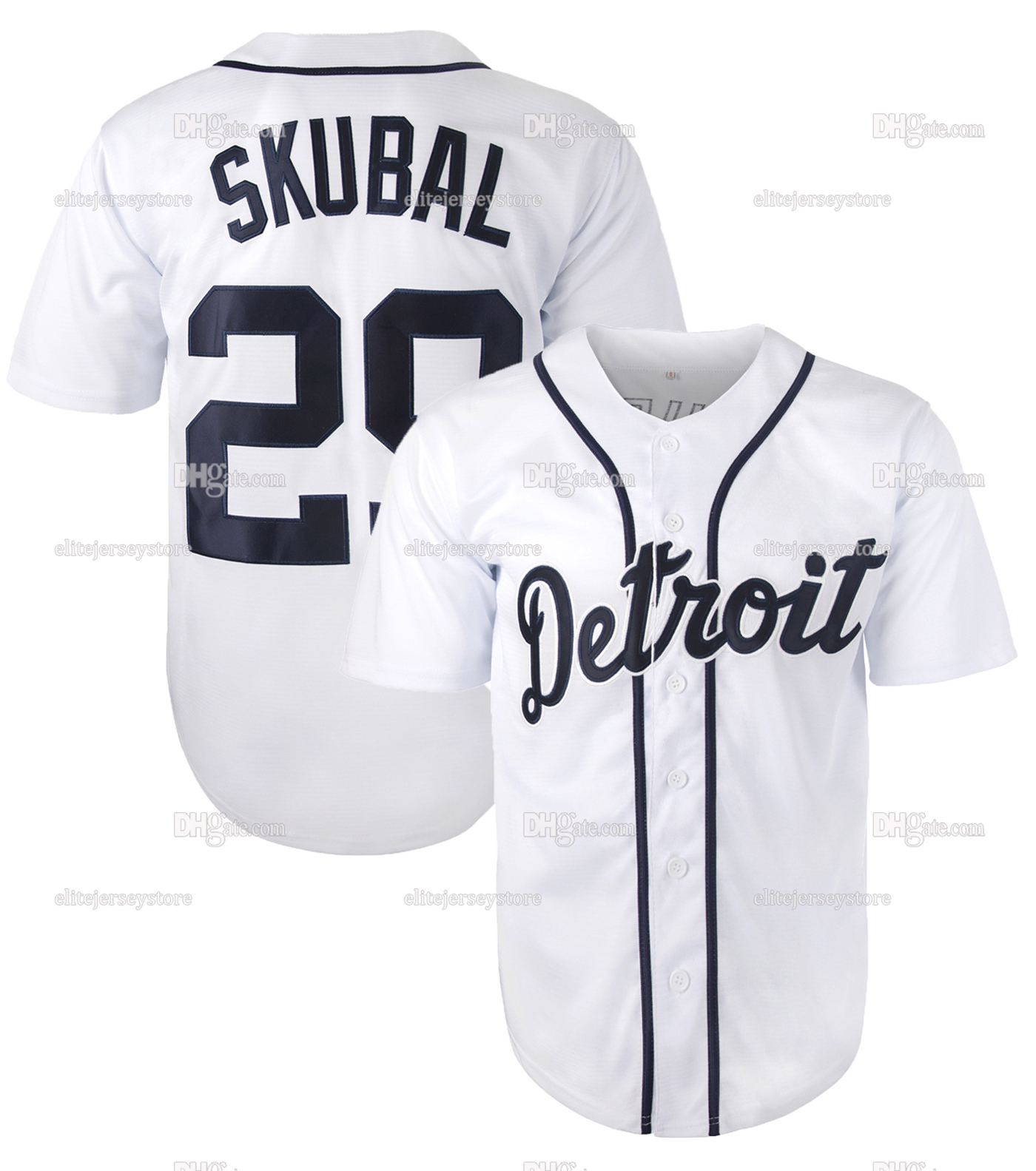 In Stock 29 Tarik Skubal 6 Al Kaline 23 Willie Horton 8 MATHERS 14 CHAPEL Baseball Jersey Fast Shipping Classic 100% Stitched Design Polyester Retro J