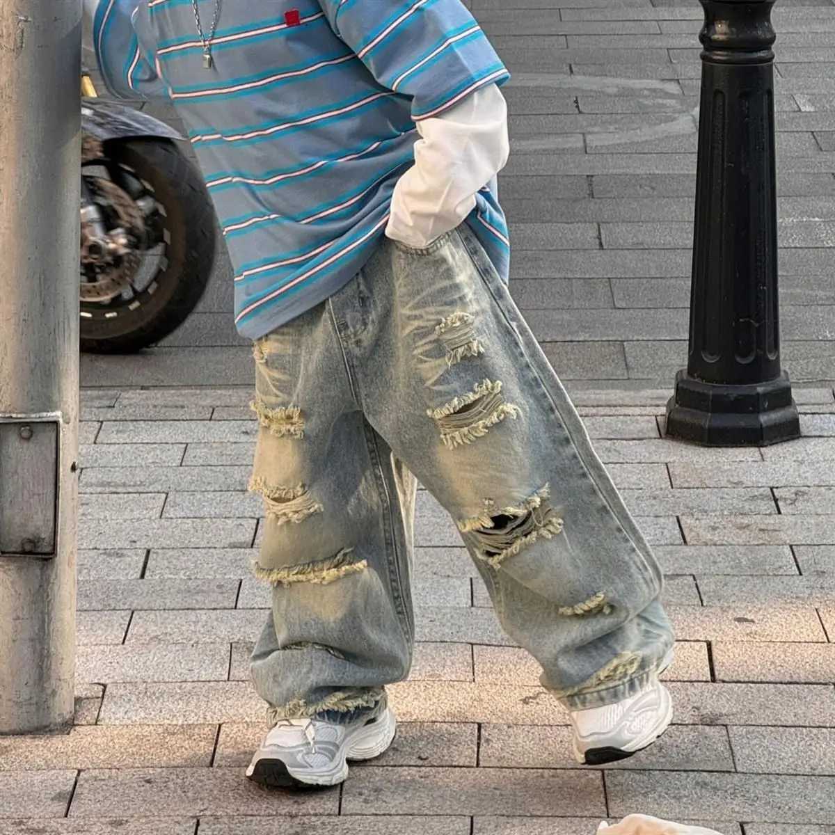 Fashion Kids Baby Boys Retro Jeans Childrens Fashion Denim Pants Spring Autumn Korean Casual Kids Baby Boys Jeans 38Year OldT251017