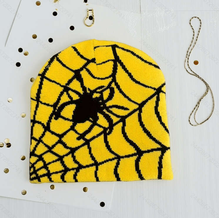 Beanie Designer Autumn Winter Unisex Spider Web Knitted Warm Trendy Hat Versatile Beanie