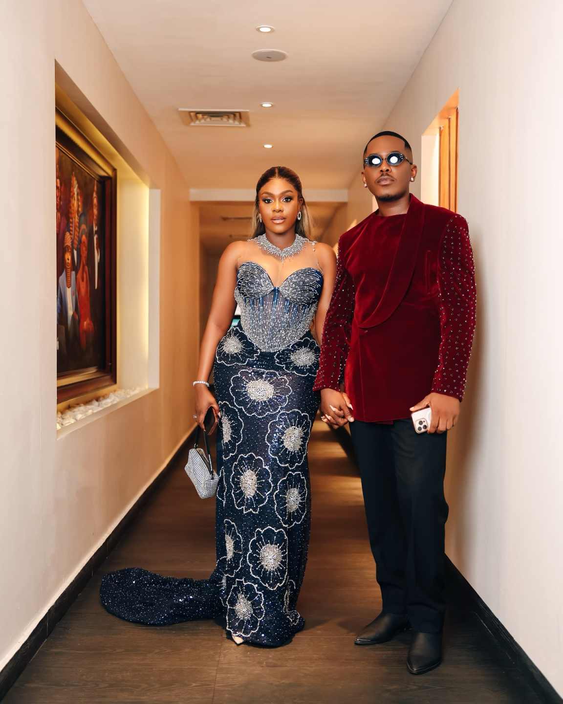 Modern Wedding Tuxedos Beaded 2 Piece Set Jacket Pants Men Suit Design Single Breasted Evening Prom Groom Blazers Customized