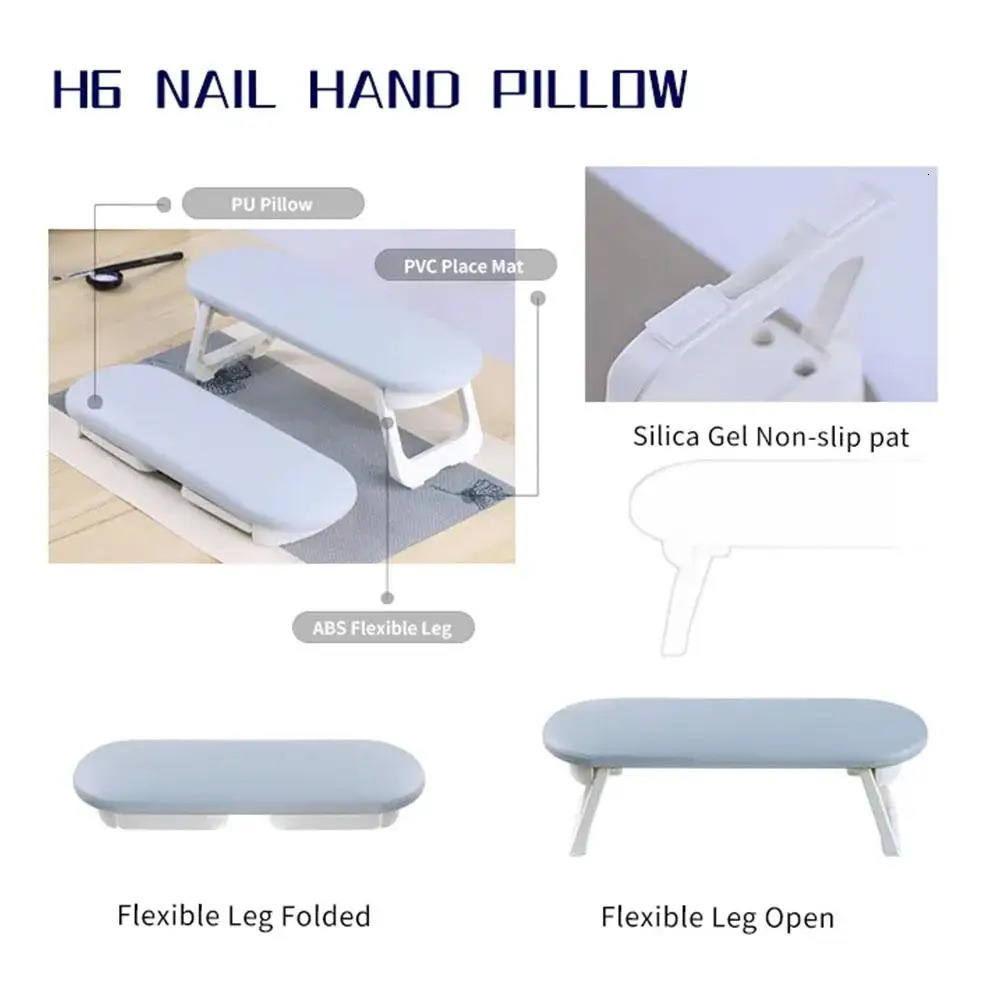 1PC PU Leather Nail Hand Rest Pillow Hand Cushion Pillow Holder Nail Art Stand For Manicure Table For Nail Salon R0N4 251014