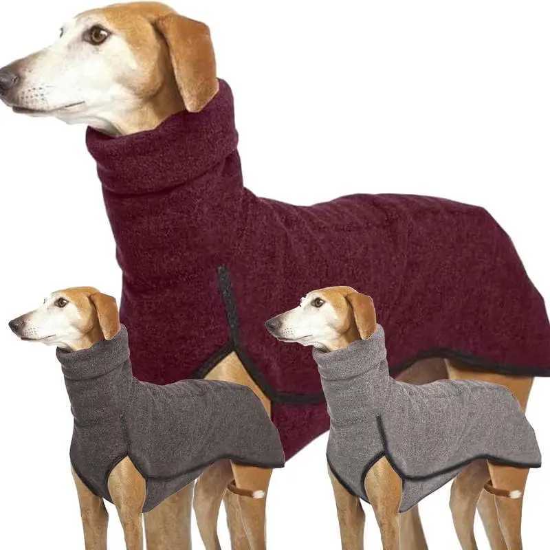 Winter warm Whippet Vest Italian Greyhoundes Clothes Turtleneck Dog Clothes Soft Fleece Clothes Coat Outfit For Medium Large dogW251017