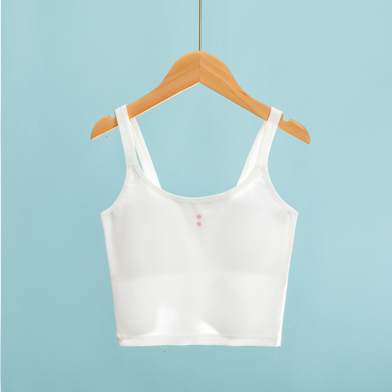Girls' Underwear Developmental Stage Thin-Strap Teenage Bra Pure Cotton Tank Top Developmental Stage Elementary School Student hot-sale products 