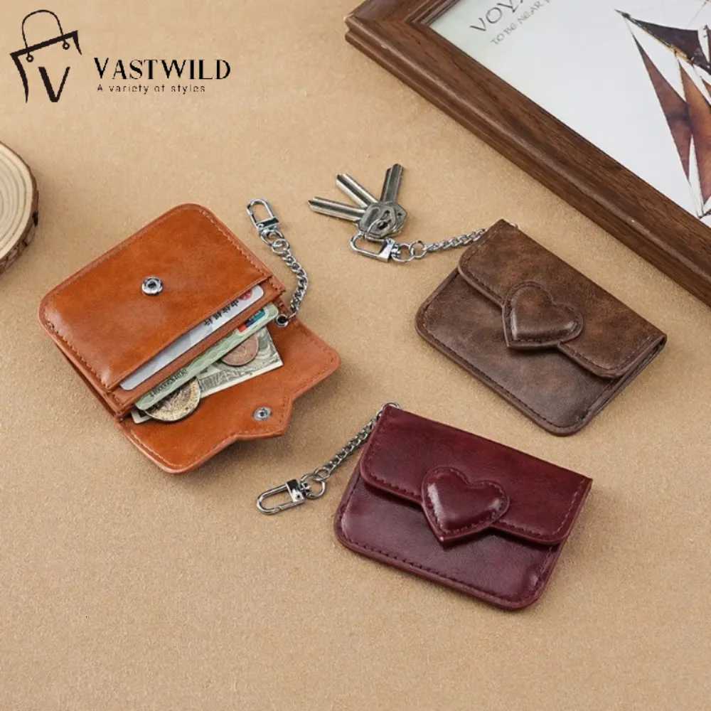 Women Lightweight PULeather Card Holder Cute Heart Shaped Small Wallet Multicard Antimagnetic Card Holder Travel Cash Coin BagW251017