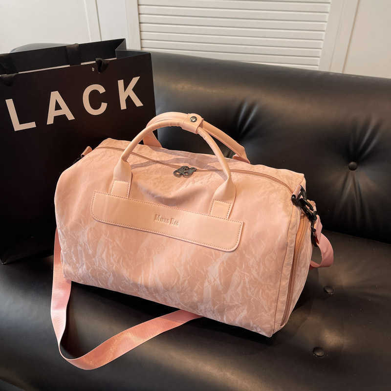 New Fashion Single Shoulder Travel Bag Outdoor Dry Wet Separation Sports Handbag Large Capacity Lightweight Yoga Fitness Bag 250415