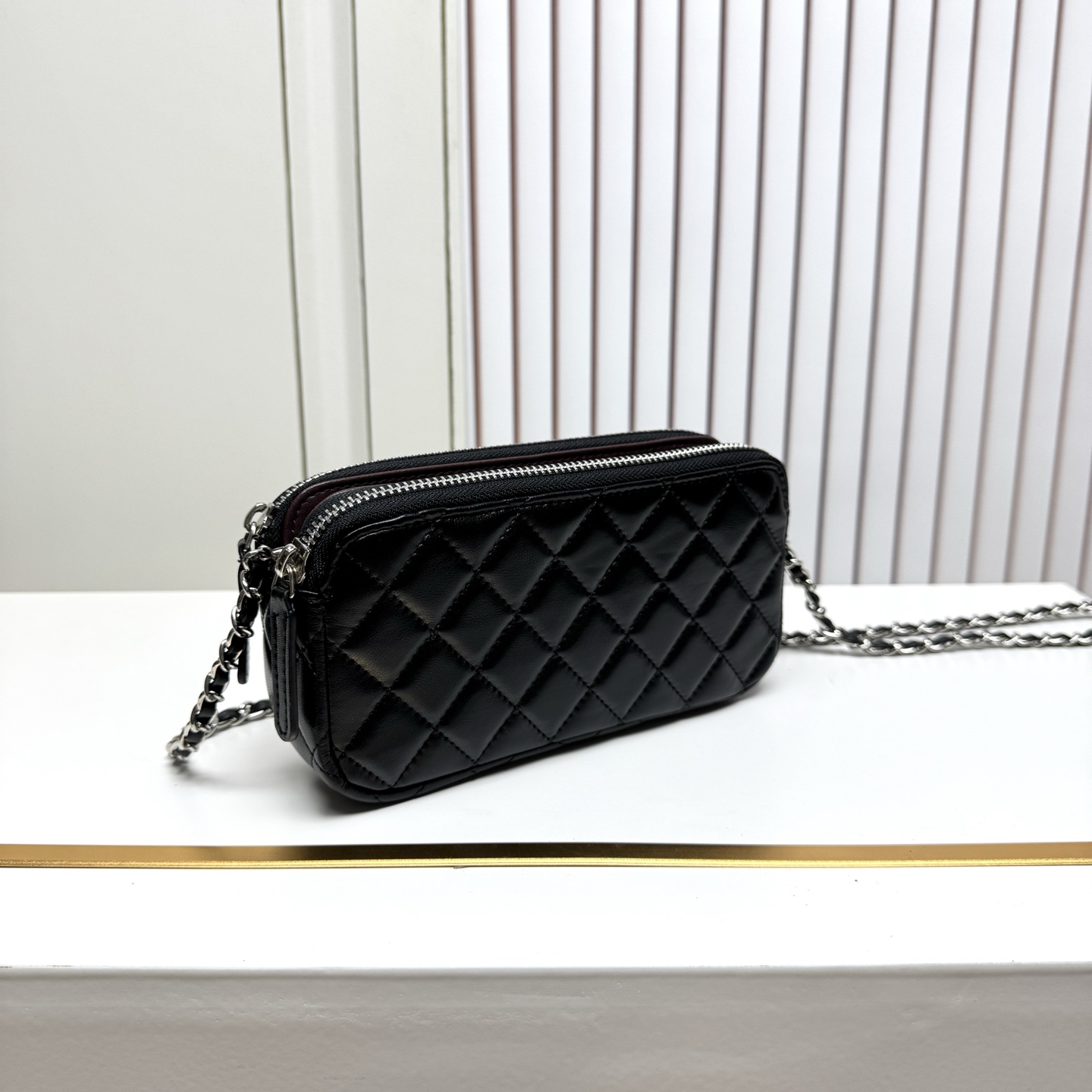 New Wallet Women's Long Double Zipper Large Capacity Handbag Lady's Fashion Shoulder Bag Simple Double C Wallet Cellphone Bags