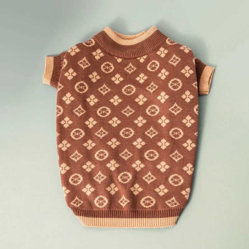 Spring Autumn Fashion Luxury Pets Sweaters Knit Designer Thick Warm Male Dog Clothing Maltese Small Medium Dogs Clothes Female111 D251017