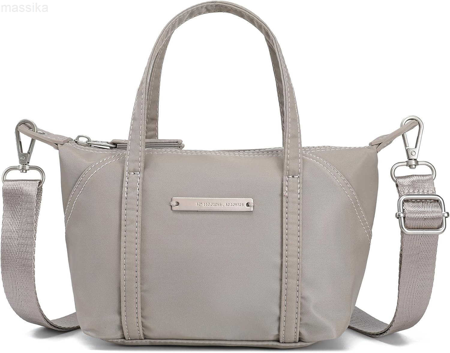 NEICOA Mini Tote Bag for WomenSmall Crossbody Bags with ZipperLightweight Nylon Purse for Daily Use M251017