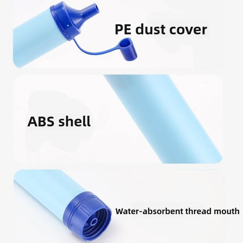 1500L Outdoor Personal Water Filter Portable Water Purifier Survival Straw UltraLight 001 Micron 4Stage Filter System 251018