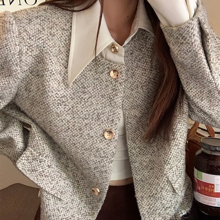 2025 Autumn/Winter New Top Jacket Designer Jacket Collar New Short fashion Jacket Short Style Luxury Elegant Floral High end European and American Top