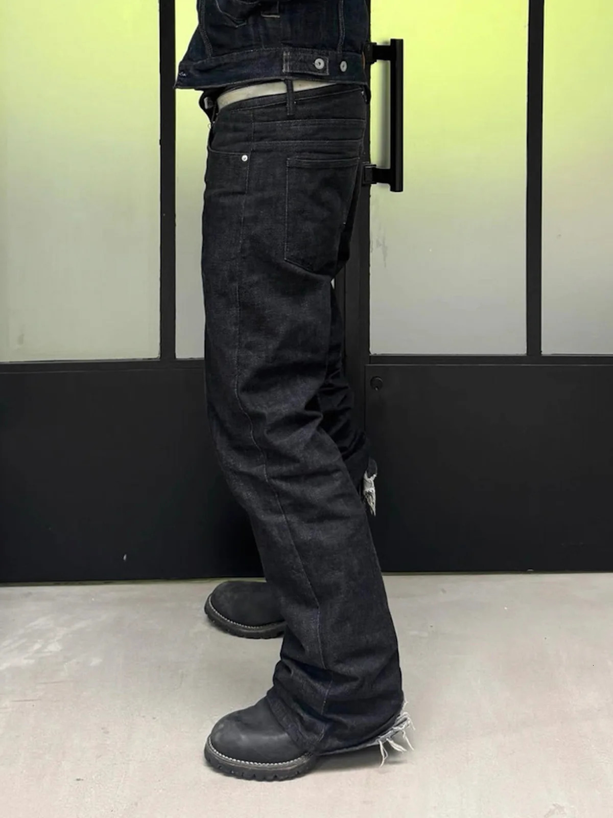 MIJKO BootCut Original Jeans Wide Leg Trousers Straight Button n ZJ124 251010