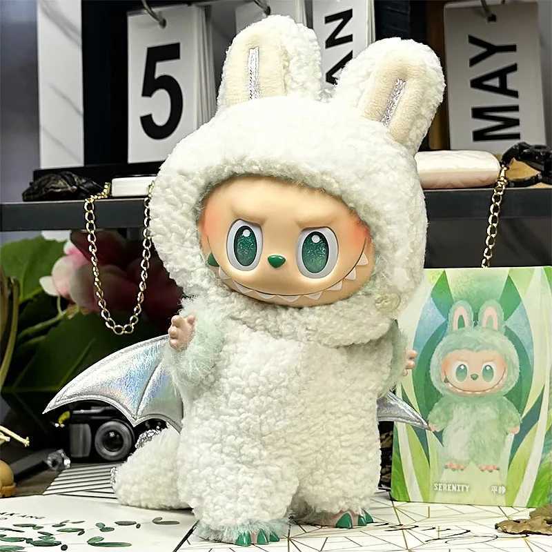 For 17cm Labubu for upset duck outfit Doll Clothes Sports Doll Clothes Color Match Hoodies Dolls AccessoriesT251018