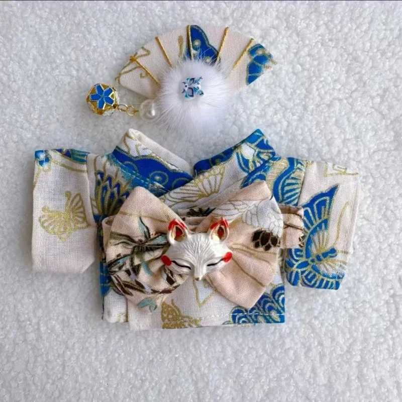 Japanese Kimono Clothing Set for 1517cm Labubu V1 V2 Dolls Ropa Labubu Decoration AccessoriesT251018