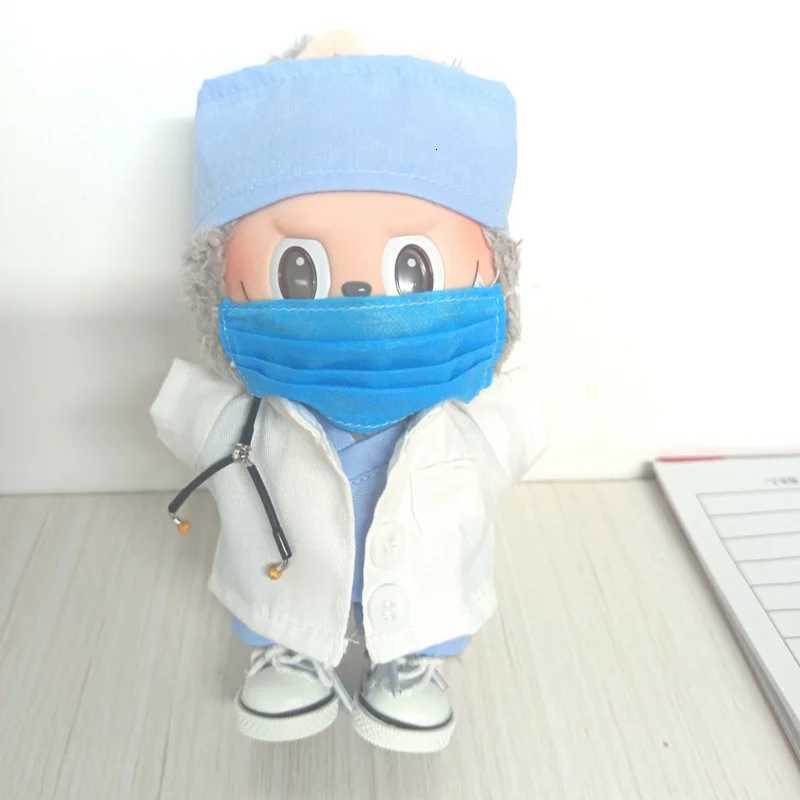 Suitable For 17cm Labubu Doctor Clothes V1V2V3 Generation Doll Accessories Nurse Clothes Suit Cute RolePlaying Clothing ToysT251018