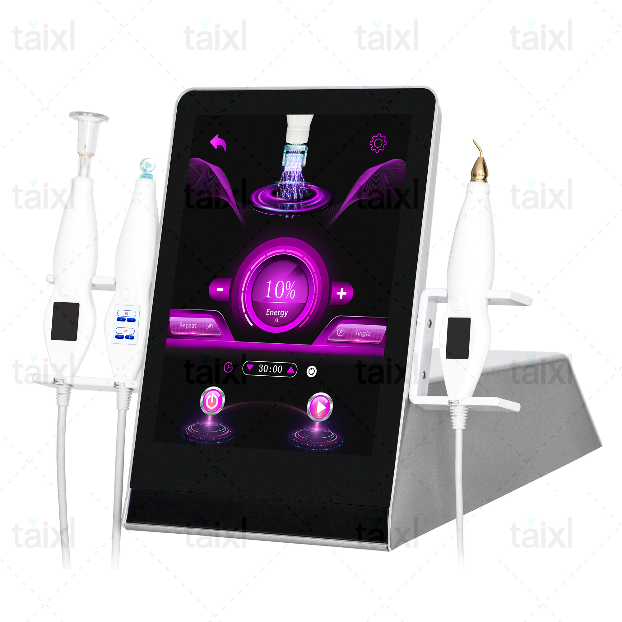 Cold And Hot Plasma Diamond Stamp Ozone Plasma Skin Rejuvenation Anti-aging Facial Care Beauty Machine
