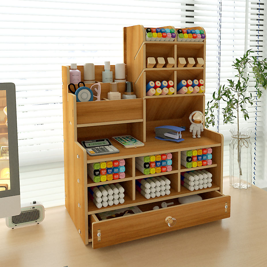 Versatile Desktop Storage Rack - Ideal for Organizing Files at Your Workspace