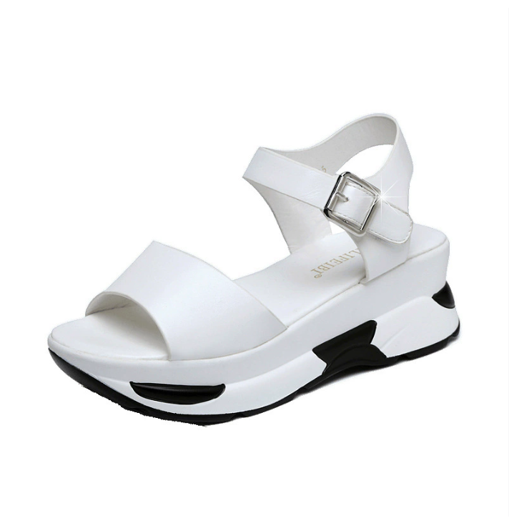 new thick Open Toe Sandal female rocking shoes soft bottom casual shoes fashion gladiator sandals women