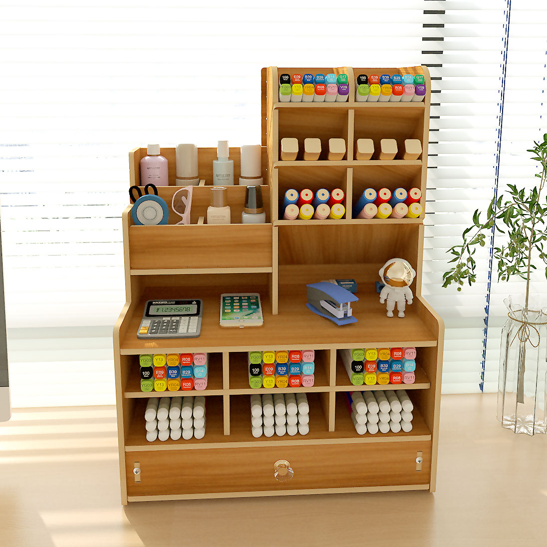 Versatile Desktop Storage Rack - Ideal for Organizing Files at Your Workspace