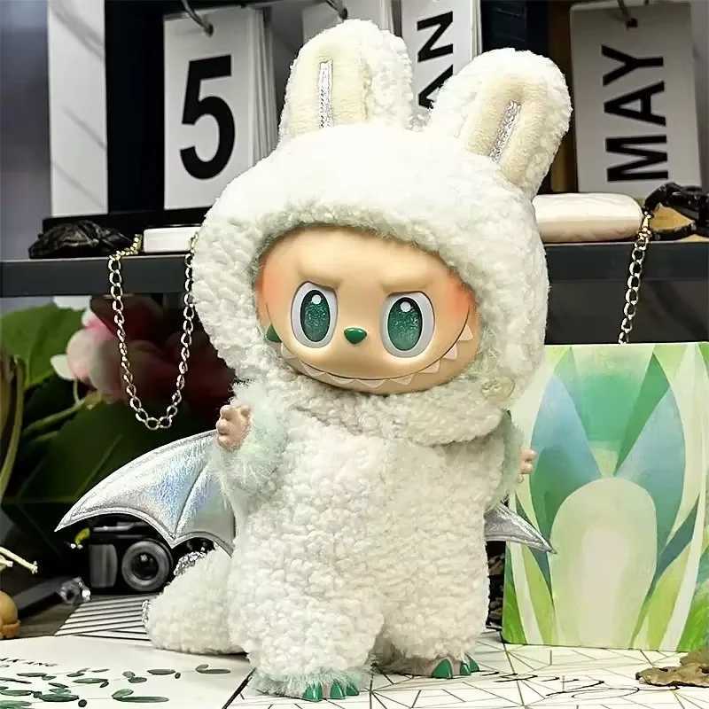 New Mini plush dolls clothes for highenergy labubu clothing accessories party angel set and big leader set no dollT251018