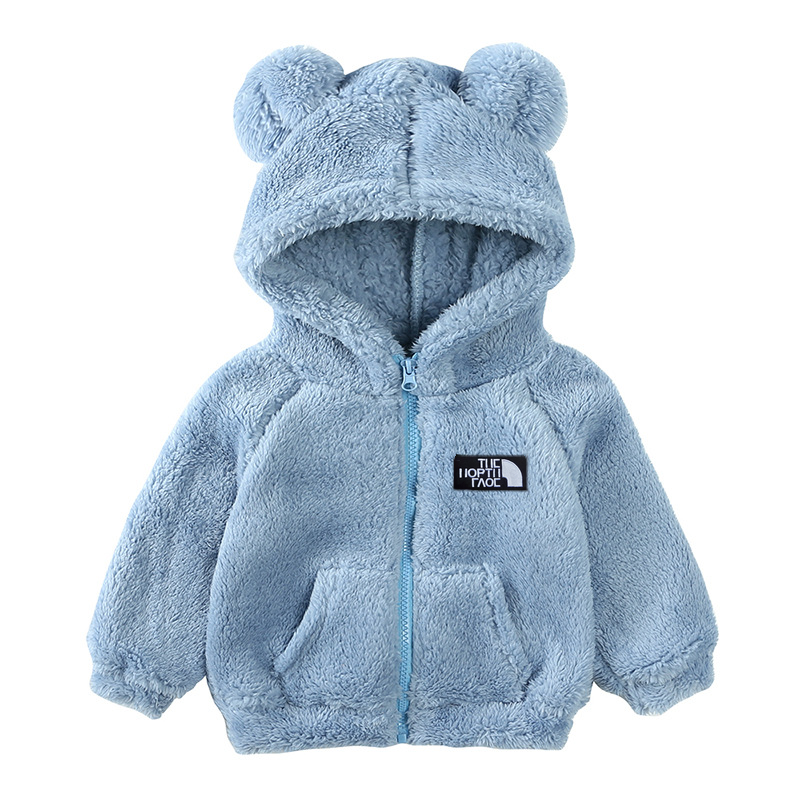 2026 New Kids Designer Fashion Embroidered Outdoor Warm Coats Baby Boys Girl Jackets Clothes Children's Cashmere Sweater