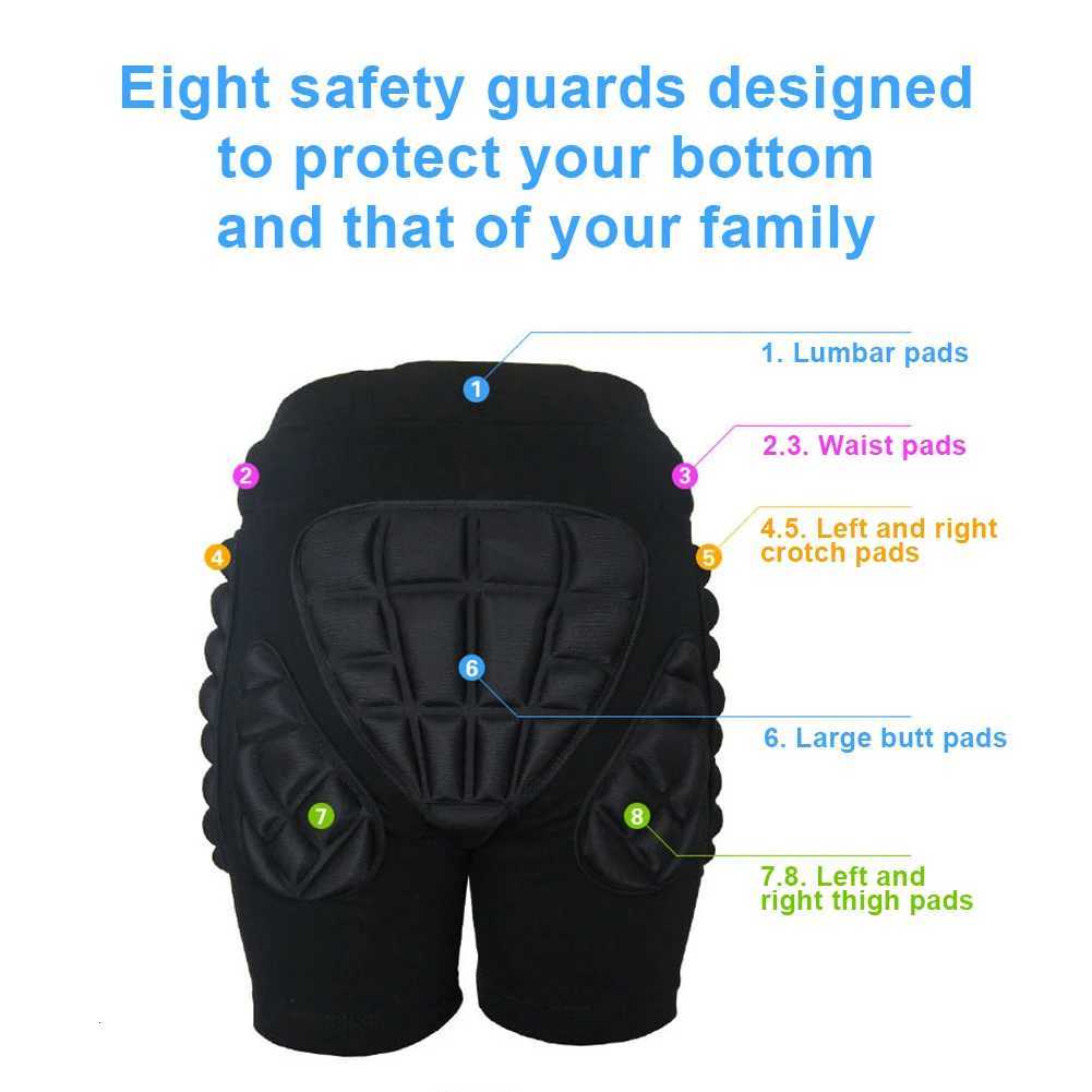Protective Padded Shorts 3D Protection Hip Pad Anti Slip Skating Hip Guard Ski Butt Mat for Snowboard Skateboarding Y251018