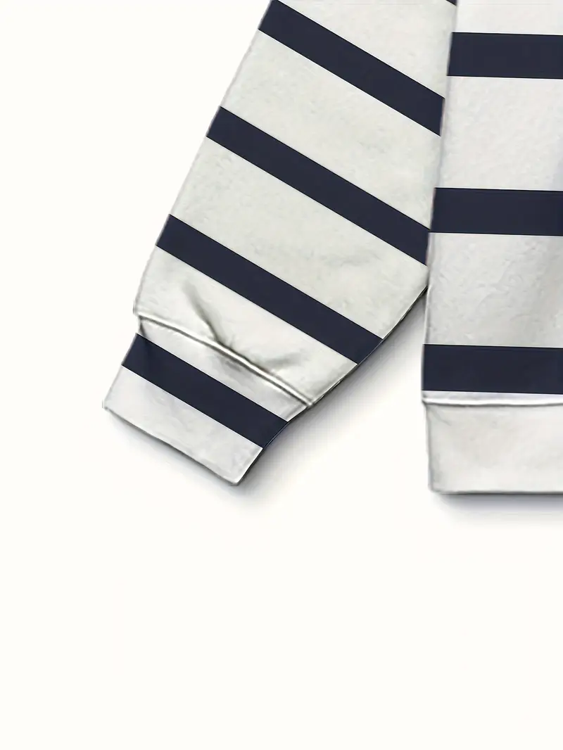 Men's Striped Color Block Hoodie Set - 2 Piece Casual Streetwear Tracksuit 2-3-3