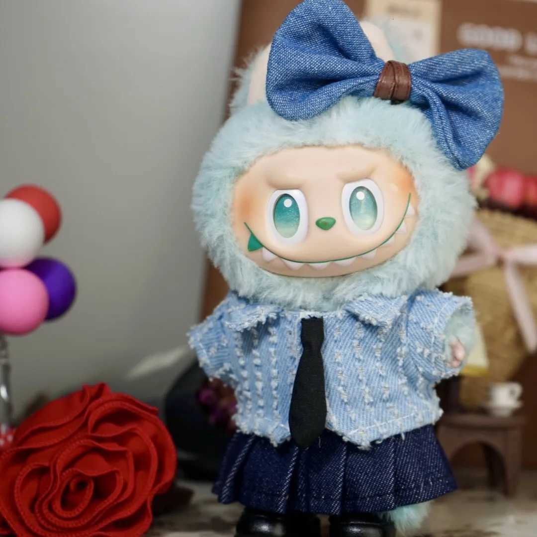 New For Labubu Doll Clothing Set Hat 17cm Sweet Heartbeat Couple Clothes Shoes Doll DIY Accessories Training Sitting Toys GiftsT251018