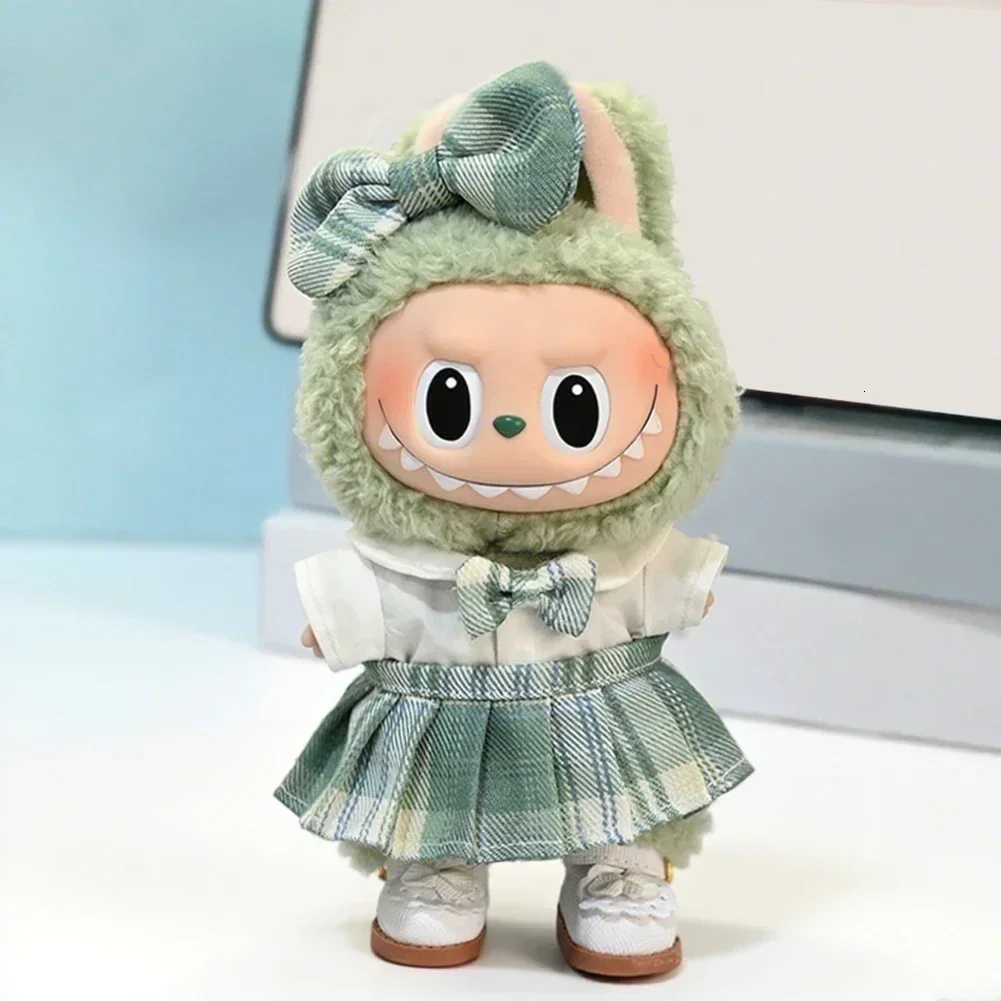 Elegent Spring Sweet Strap Skirt Mini Plush DollS Clothes Outfit Accessories for 17cm Korea Kpop Exo Labubu Idol Clothing GiftT251018