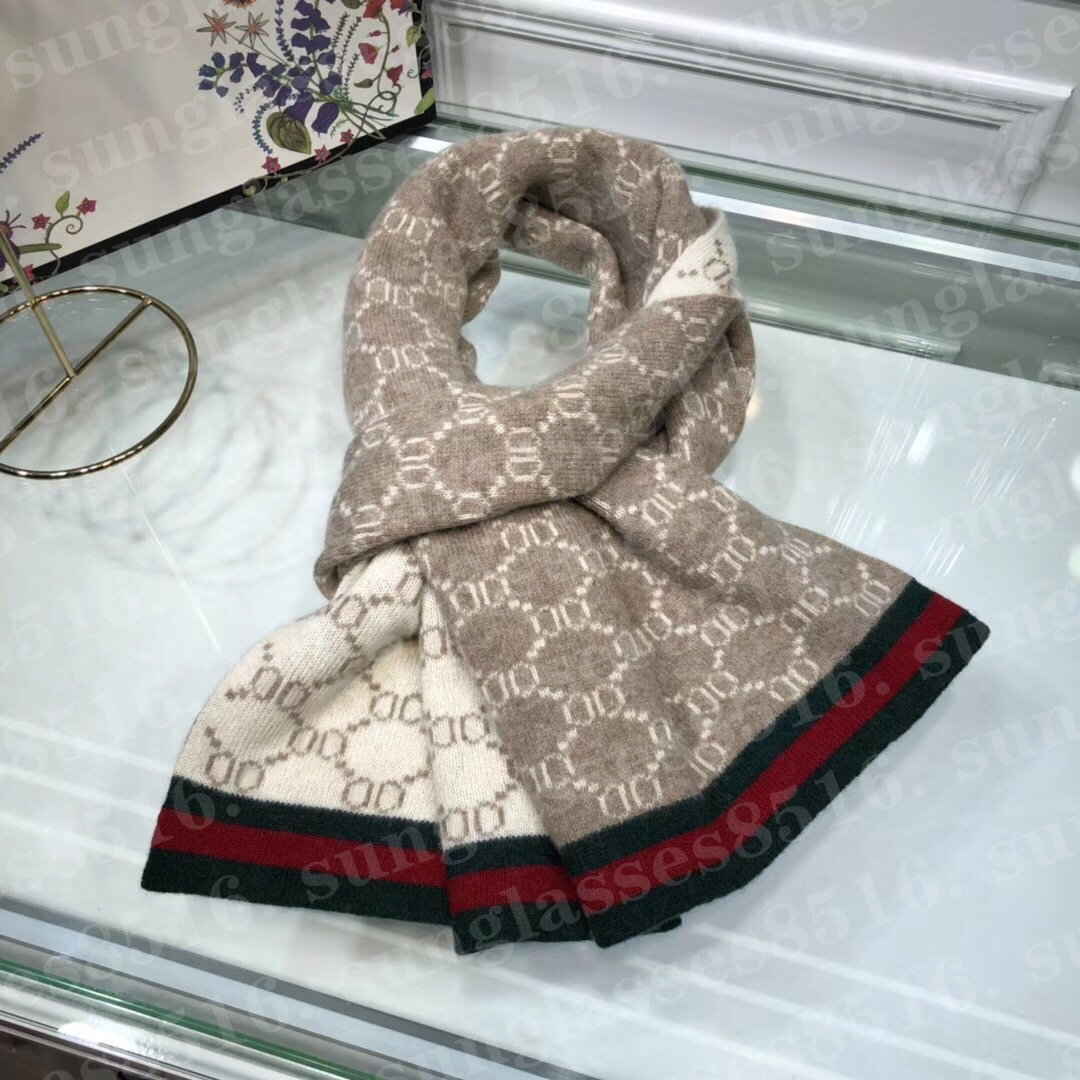 Designer Scarf mens warm Wool scarfs size180*32cm Wool Blend Fashion Print long Scarf for Fall Winter Work Travel scarves