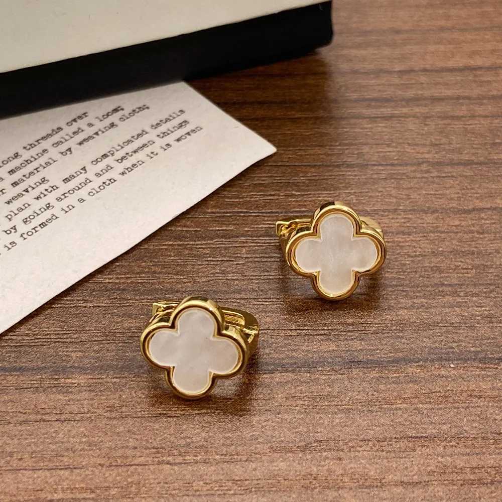 Korea Trendy Elegant Lucky Flower Earrings For Women Mini Leaf Earring Personality Commute Jewelry Gift Y251018