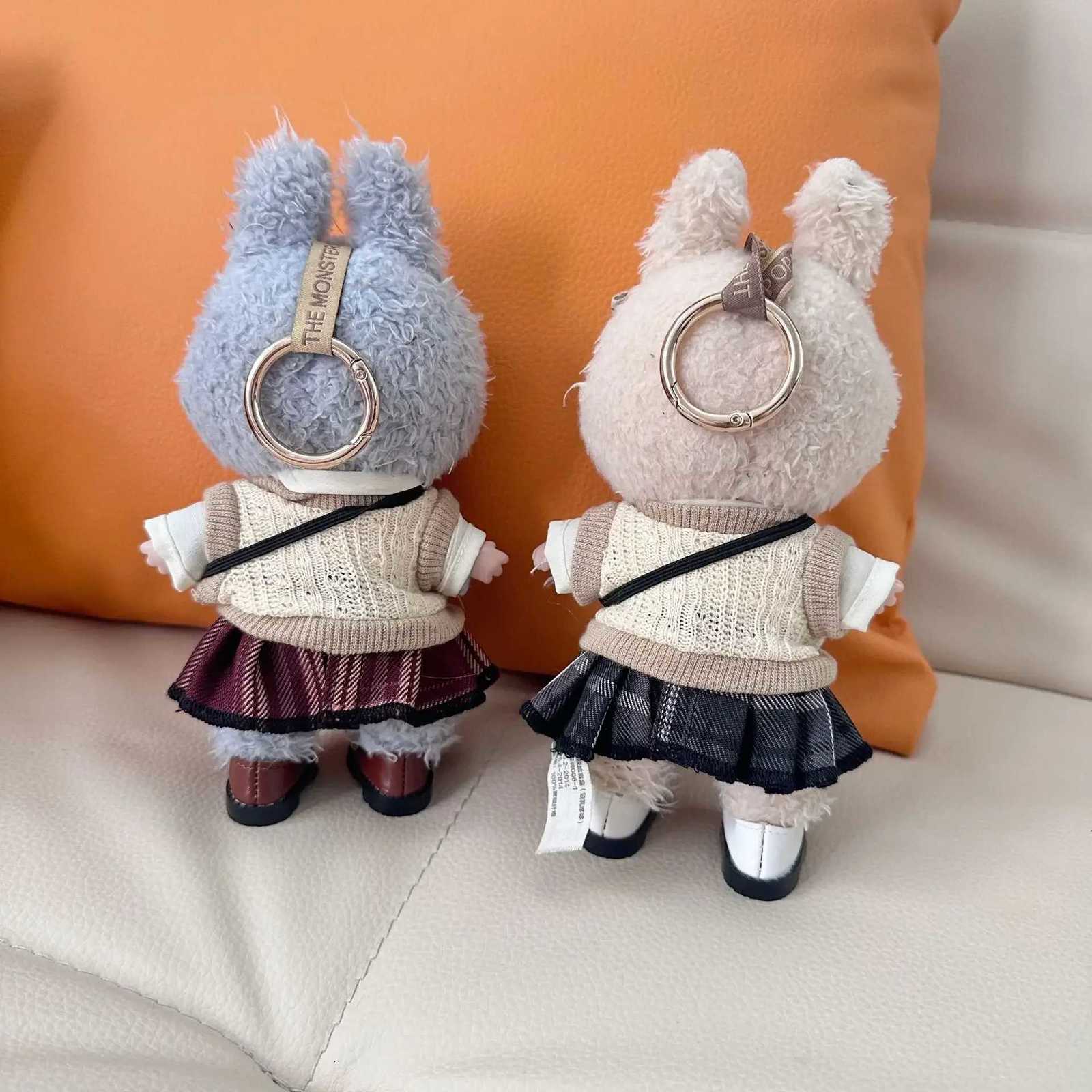 Clothes only 17CM Rabu clothes JK college wind suit LABUBU doll clothes cute student college wind skirt doll accessoriesT251018